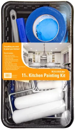 RollerLite White Velvet 6.5 in. W Mini Paint Roller Kit Threaded End