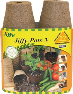 Round Peat Pot, 3-In., 22-Pk.