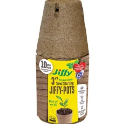 Round Peat Pot, 3-In., 22-Pk.