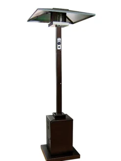 Rta International Patio Heater Commercial 41000 Btu 92 " Tall Hammered Gold