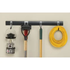 Rubbermaid FastTrack 3.6 in. W x 32 in. D Silver Metal Garage Organizer Kit