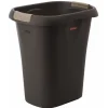 Rubbermaid 5.25 gal. Black Open Top Wastebasket (Pack of 6)