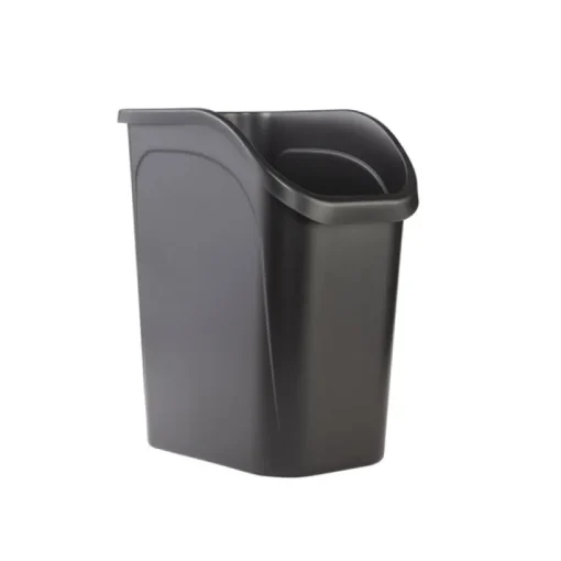 Rubbermaid 9.4 gal. Black Resin Under Counter Wastebasket
