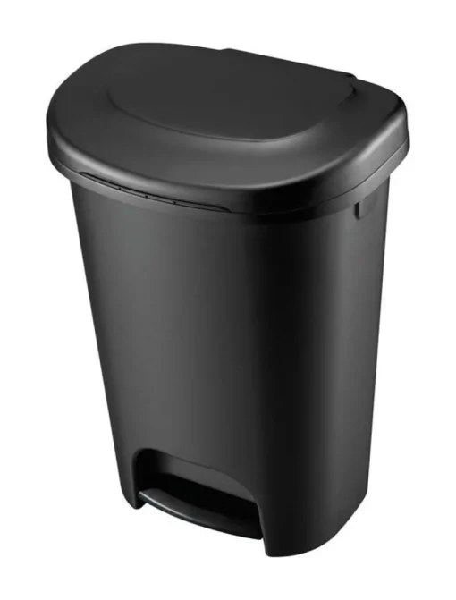 Rubbermaid 13 gal. Black Step On Wastebasket (Pack of 4)