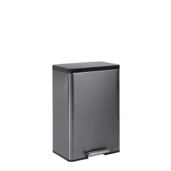 Rubbermaid 12 gal Gray Stainless Steel Step-On Trash Can