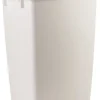 Rubbermaid 9 gal. White Open Top Wastebasket (Pack of 6)