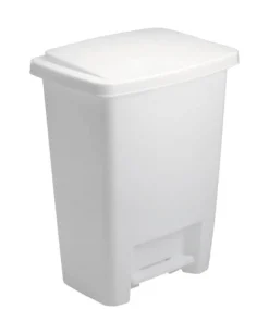 Rubbermaid 8.25 gal. White Step On Wastebasket (Pack of 6)