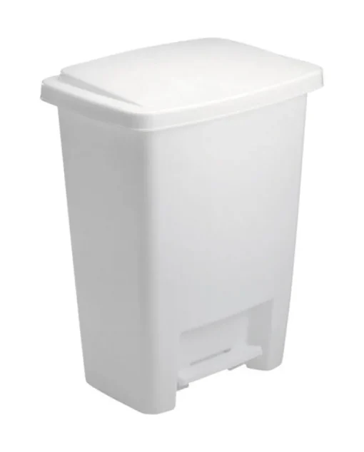 Rubbermaid 8.25 gal. White Step On Wastebasket (Pack of 6)