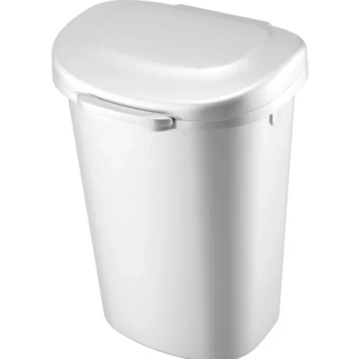 Rubbermaid 13 gal. White Touch Top Wastebasket (Pack of 4)