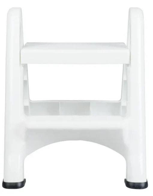Rubbermaid 21 in. H X 22.9 in. W X 18.9 in. D 300 lb. capacity 2 step Plastic Folding Step Stool