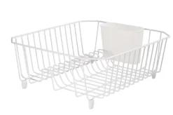 Rubbermaid 5.3 in. H x 12.4 in. W x 14.3 in. L Steel Dish Drainer White (Pack of 6)