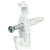 Rubbermaid 8.6 in. H X 7 in. W X .5 in. L Metal Fast Set Back Clip W/Drive Pin