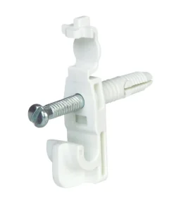Rubbermaid 8.6 in. H X 7 in. W X .5 in. L Metal Fast Set Back Clip W/Drive Pin