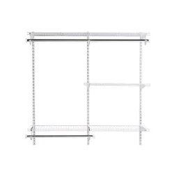 Rubbermaid 49.2 in. H X 13.25 in. W X 2.6 in. L Steel Closet Kit