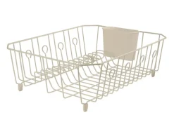 Rubbermaid 5.9 in. H x 13.8 in. W x 17.6 in. L Steel Dish Drainer Bisque (Pack of 6)