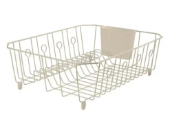 Rubbermaid 5.9 in. H x 13.8 in. W x 17.6 in. L Steel Dish Drainer Bisque (Pack of 6)