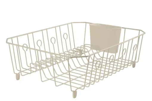 Rubbermaid 5.9 in. H x 13.8 in. W x 17.6 in. L Steel Dish Drainer Bisque (Pack of 6)
