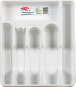 Rubbermaid 1.75 in. H X 11.5 in. W X 13.5 in. D Plastic Cutlery Tray
