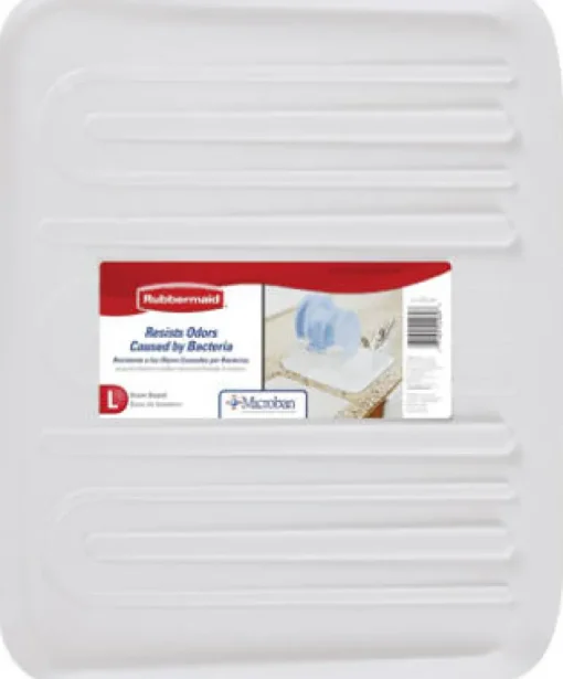 Rubbermaid 18 in. L X 14.8 in. W X 1.3 in. H White Plastic Dish Drainer