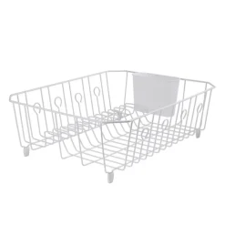 Rubbermaid 17.6 in. L X 13.8 in. W X 5.9 in. H White Steel Dish Drainer
