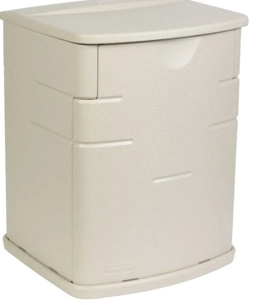 Rubbermaid 6 in. W Sandstone Resin Deck Box 2.6 gal