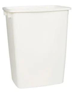 Rubbermaid 36 qt. Bisque Rectangular Wastebasket