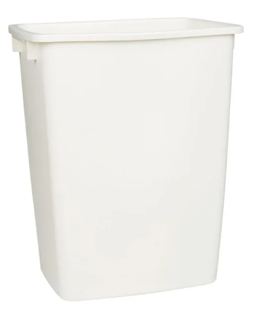 Rubbermaid 36 qt. Bisque Rectangular Wastebasket