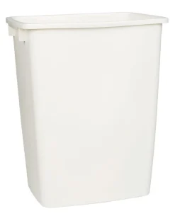 Rubbermaid 36 qt. Bisque Rectangular Wastebasket