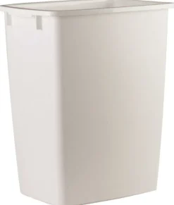 Rubbermaid 36 qt. White Open Top Wastebasket