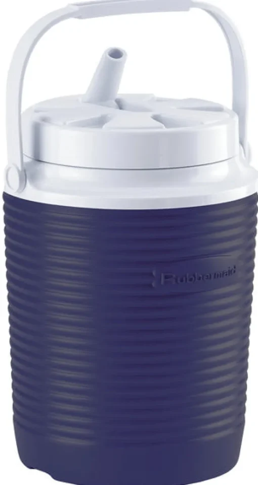 Rubbermaid Blue Stain and Odor Resistant Victory Thermal Jug Water Coolers 1 gal. with Bail Handle
