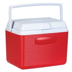Rubbermaid Blue/Modern Red Sporty Style Odor Resistant Victory Cooler 24 qt. Capacity
