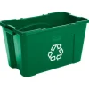 Rubbermaid Commercial 18 gal. Resin Recycling Bin (Pack of 6)