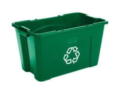 Rubbermaid Commercial 18 gal. Resin Recycling Bin (Pack of 6)