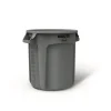 Rubbermaid Commercial BRUTE 10 gal. Plastic Brute Refuse Can (Pack of 6)