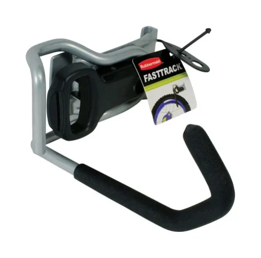 Rubbermaid FastTrack Black Steel Vertical Bike Rack 6.6 L x 7.5 H x 3.1 W in.