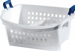Rubbermaid FG292800WHT White Stack'n Sort Laundry Basket (Pack of 6)