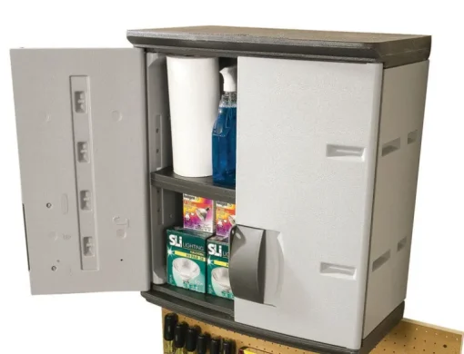 Rubbermaid Mica/Charcoal Steel Wall Cabinet 2.3 H x 2 W x 1.2 D ft.