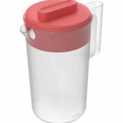 Rubbermaid Plastic Clear Round 3-Position Large Mixing Pitcher 128 oz.