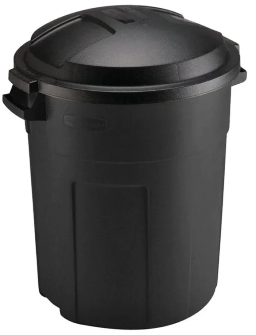Rubbermaid Roughneck 20 gal. Plastic Garbage Can Lid Included (Pack of 6)