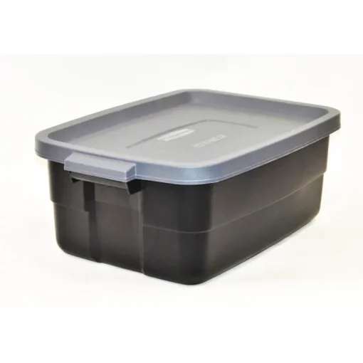 Rubbermaid Roughneck 8.7 in. H x 15.9 in. W x 23.875 in. D Stackable Storage Box (Pack of 6)