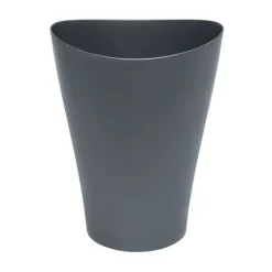 Rubbermaid Spa Works 2.25 gal Gray Plastic Vanity Wastebasket