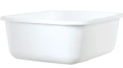 Rubbermaid White Plastic 11.4 qt. Capacity Dish Pan 13.5 L x 5.7 H x 11.5 W in. (Pack of 6)