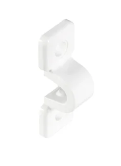 Rubbermaid White Plastic C-Clamps 0.5 L x 8.6 H x 7 W in.