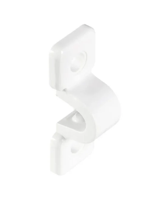 Rubbermaid White Plastic C-Clamps 0.5 L x 8.6 H x 7 W in.