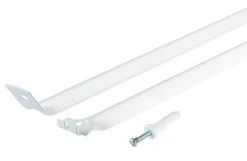 Rubbermaid White Steel Support Brace 12 L x 22.8 H x 5 W in. with Drive Pin