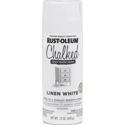 Rustoleum 302591 12 Oz Linen White Chalked Ultra Matte Spray Paint (Pack of 6)