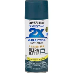 Rust-Oleum Deep Teal General-Purpose Premium Ultra Matte Spray Paint 12 oz. (Pack of 6)