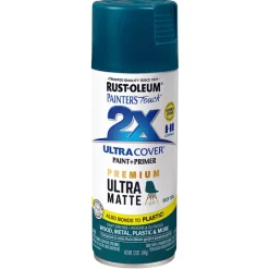 Rust-Oleum Deep Teal General-Purpose Premium Ultra Matte Spray Paint 12 oz. (Pack of 6)