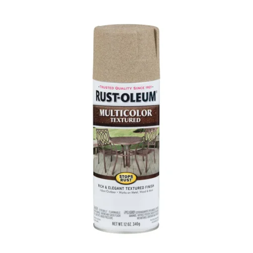 Rust-Oleum Desert Bisque Textured Spray Paint 4 to 8 sq. ft. Coverage, 12 oz. (Pack of 6)