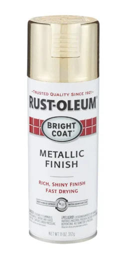 Rust-Oleum Gold Bright Coat Metallic Spray 11 oz. (Pack of 6)